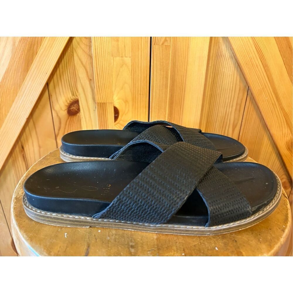 Joie Nell Woven Crossover Slide Sandals Size 8